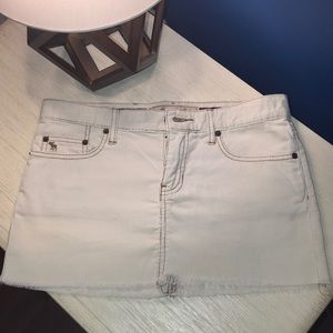 Corduroy mini skirt